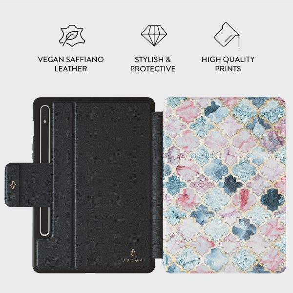 Pink Beach - Mosaic Samsung Galaxy Tab S8+ S7+ S7 FE Case Fashion - Image 2