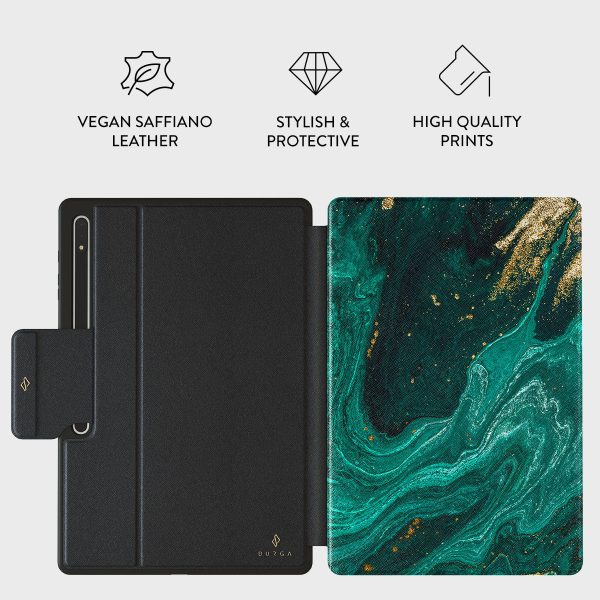 Emerald Pool - Elegant Samsung Galaxy Tab S8 Ultra Case For Sale - Image 2