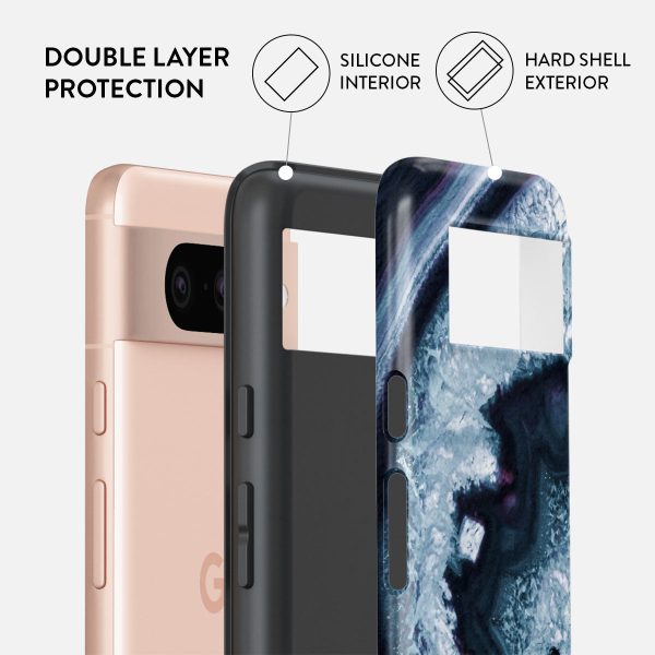 Frozen Lake - Gray Marble Google Pixel 8 Case Hot on Sale - Image 2