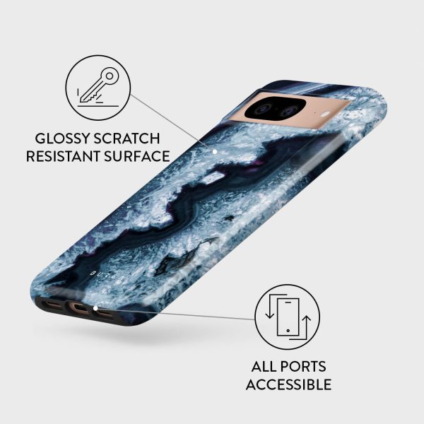 Frozen Lake - Gray Marble Google Pixel 8 Case Hot on Sale - Image 3