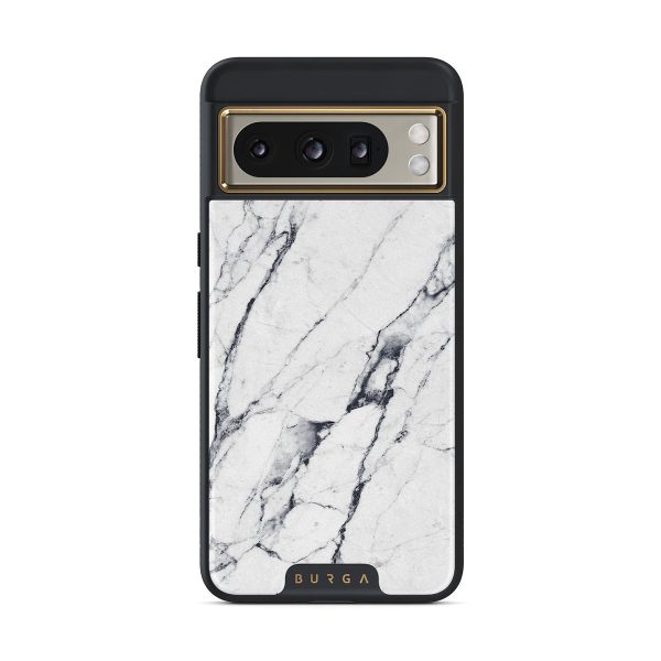 Satin White - Marble Google Pixel 8 Pro Case Cheap - Image 5