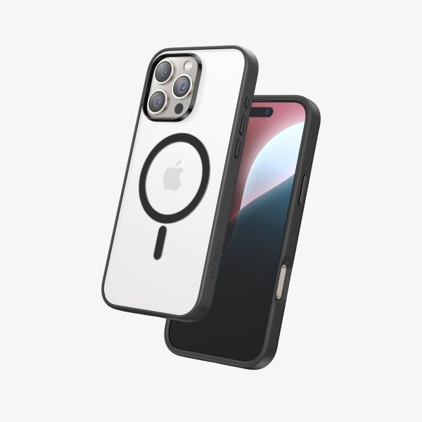 FLOLAB Surtect Tri-Fusion Magnetic for iPhone 16 Series Phone Case Black Frame Black Magsafe Matte Translucent Supply