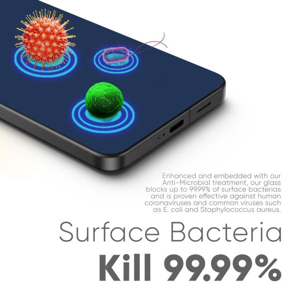 FLOLAB NanoArmour ONETIME Samsung Galaxy S25 Screen Protector Anti Microbial, Fingerprint ID Compatible Cheap - Image 3